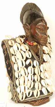 Yoruba Figure with Cowry Shell Vest,