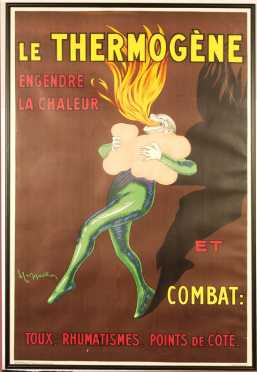 Le Thermoge'ne Engendre La Chaleur, Poster for cough medicine, art work by leonetto Cappiello