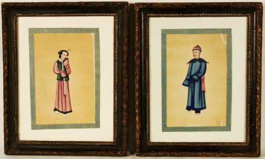 Two Chinese Pith Paintings 