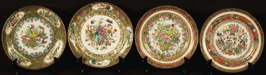 Eight Different Chinese Export Plates