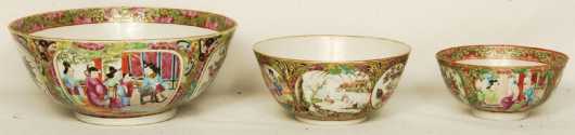 Three Rose Medallion bowl