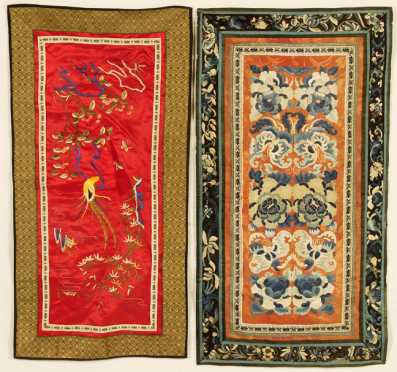 Four Pieces of Chinese Needlework