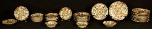 Rose Medallion Plates and Bowls