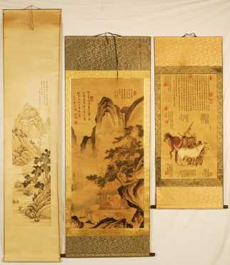 Three Chinese Scrolls;