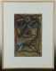William de Kooning mixed media abstract portrait