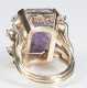 Yellow Gold and Amethyst Cameo Ring