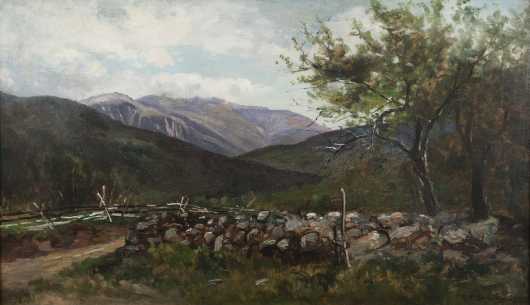 Frank Henry Shapleigh painting of Mount Washington from Jackson, New Hampshire. 