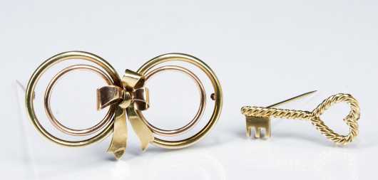 Tiffany & Co. Marked Gold Pins