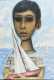 Juan DePrey painting of a boy holding a sailboat