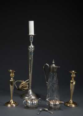 Miscellaneous Silver and Glass Items