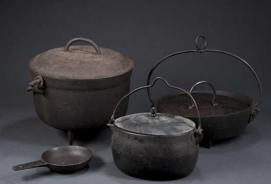 18th/19th Century Cast Iron Cooking Pots