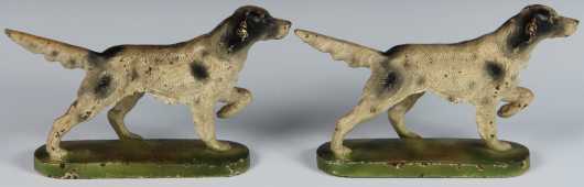 Pair of Pointing Dog Bookends