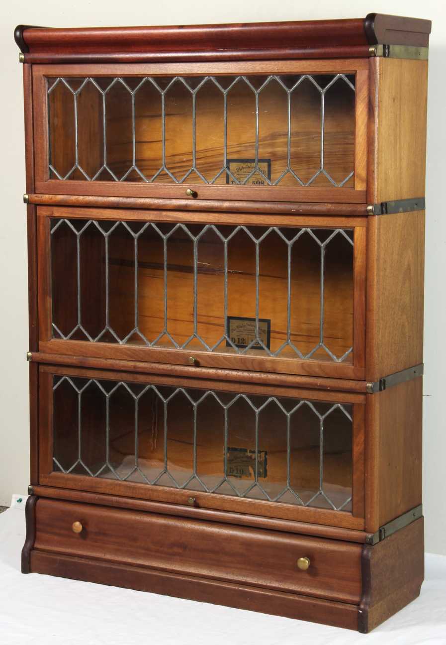 The Globe Wernicke Co Mahogany Stacking Bookcases