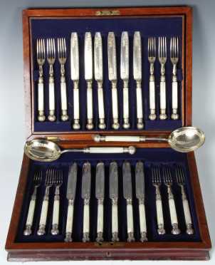 Mother of Pearl Handled Fruit Set