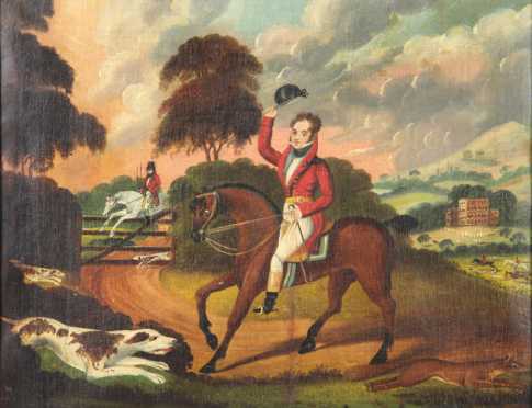 English "Hunt" Painting