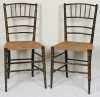 Pair of Sheraton Fancy Chairs