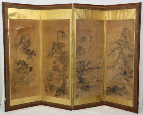 Chinese Four Part Screen