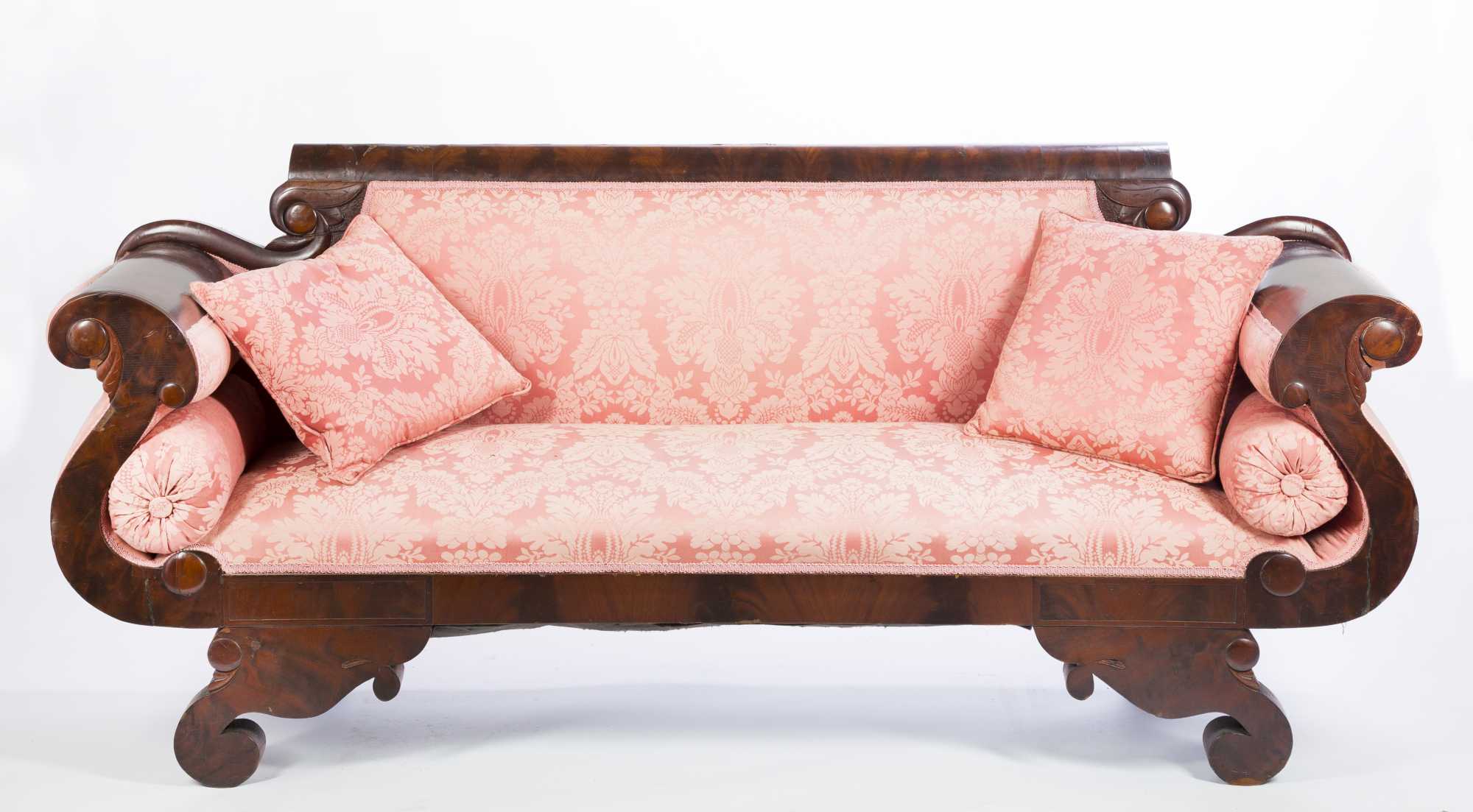 Empire Mahogany Sofa