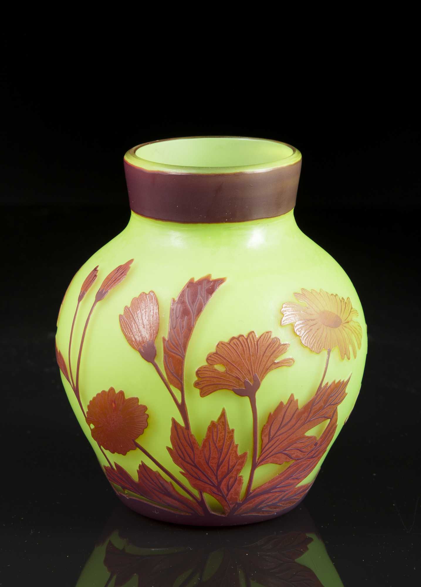 Gallé Art Glass Vase