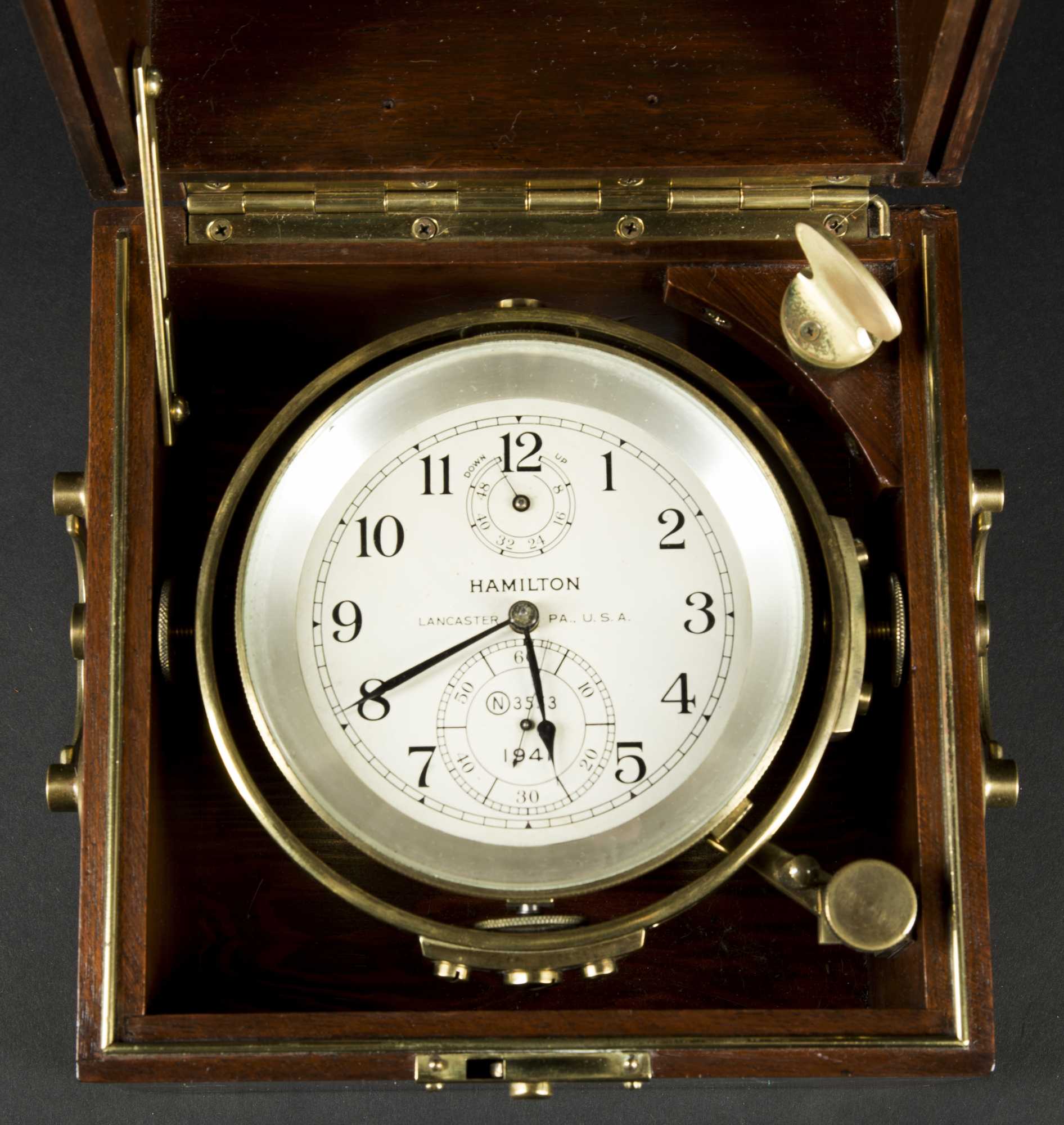 WWII 1941 US Navy Hamilton Marine Chronometer