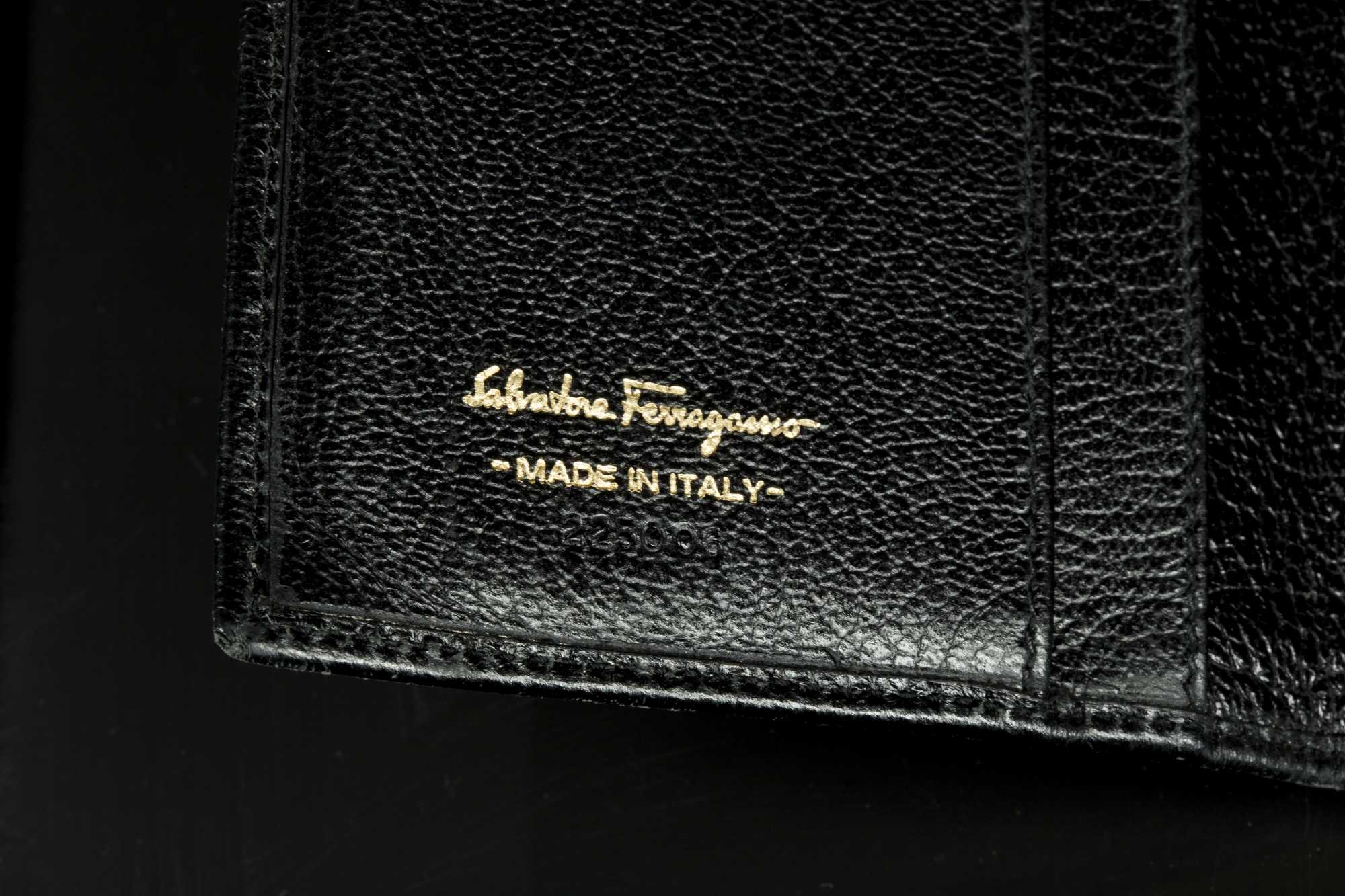 Black Salvatore Ferragamo wallet