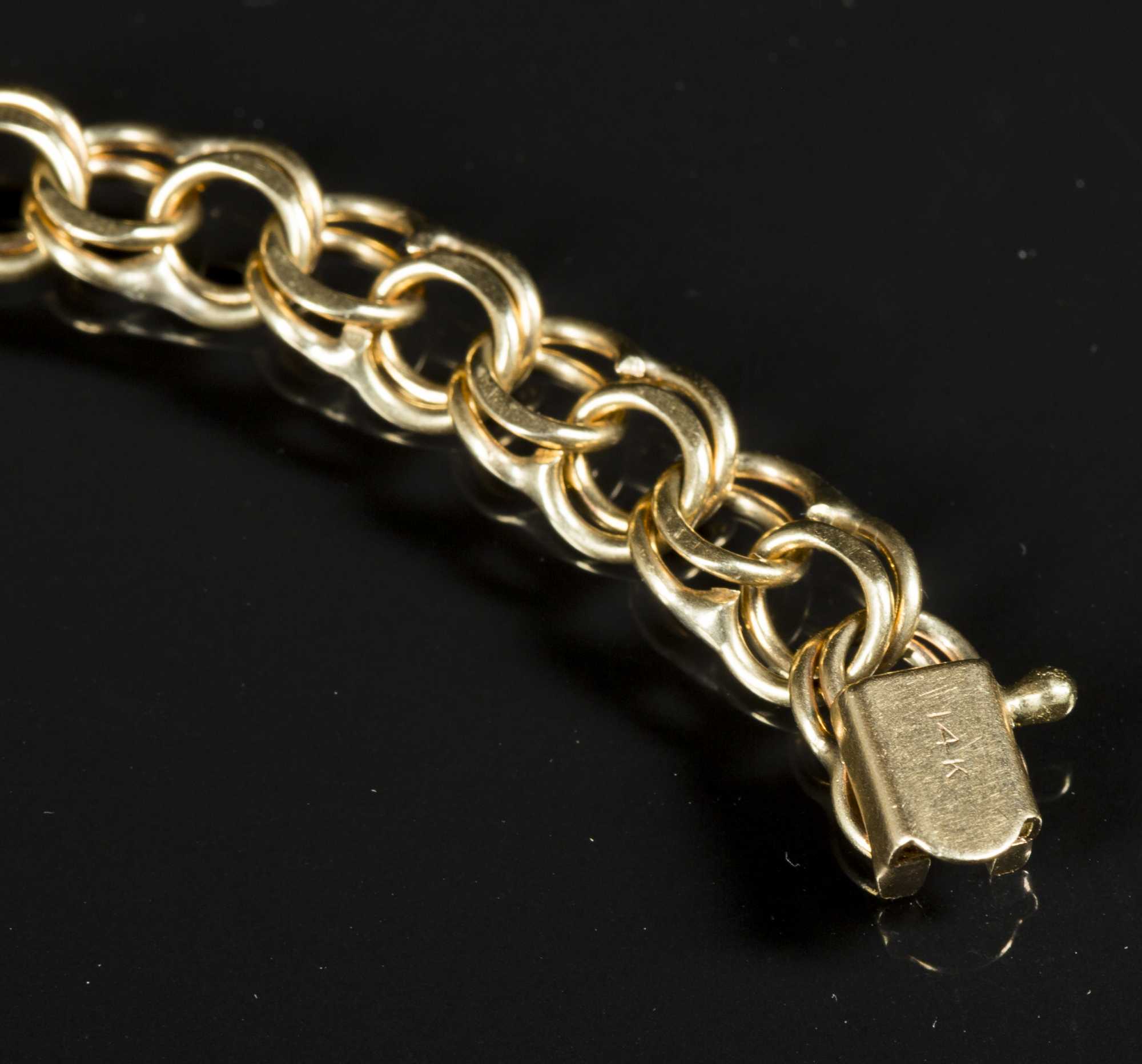 14K Yellow Gold Charm Bracelet