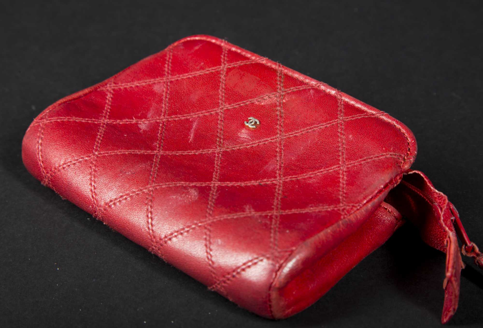 red chanel clutch bag