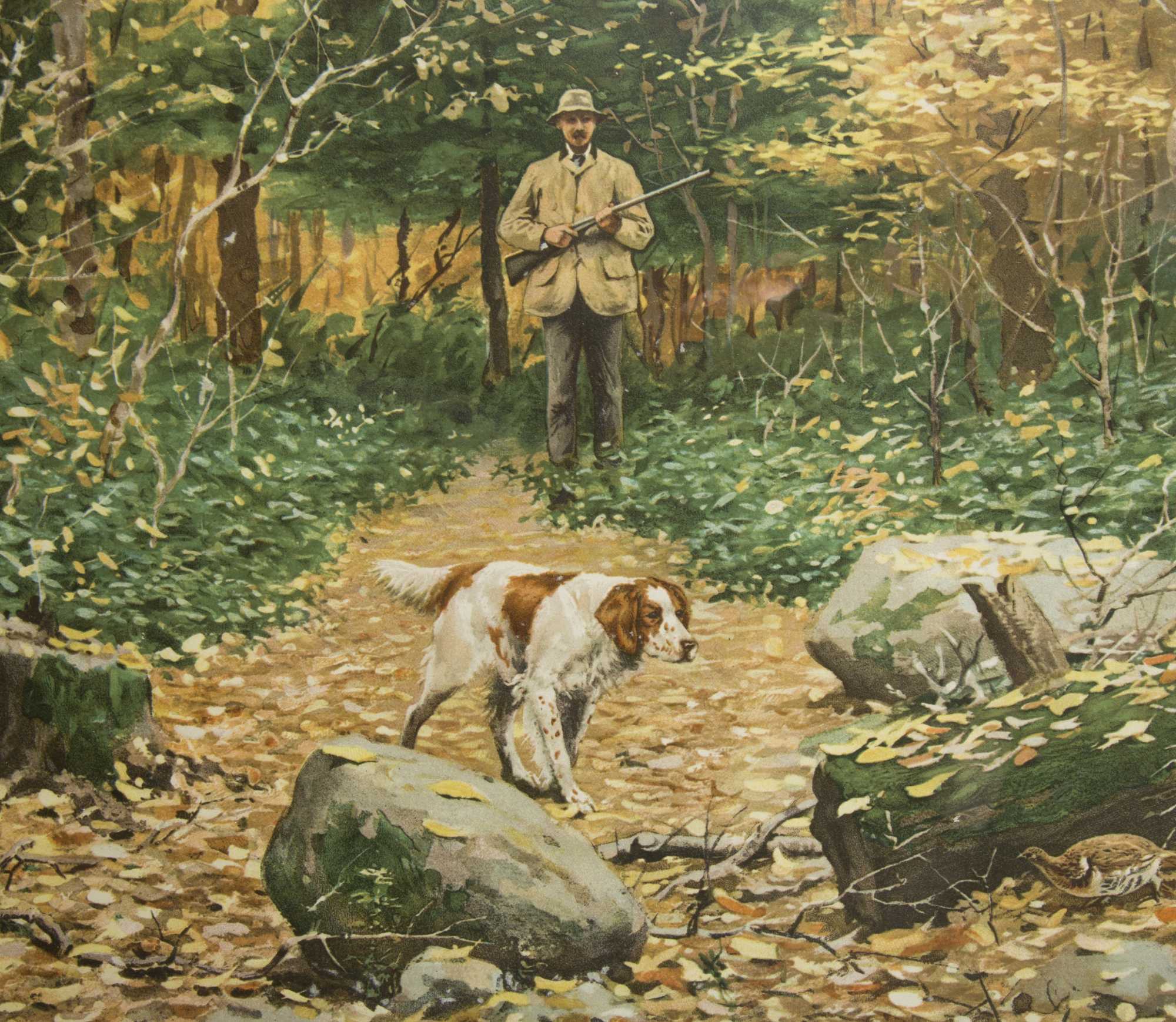 A B Frost Hunting Lithograph