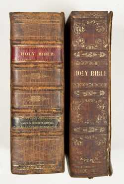 Two 19th Century Bibles, New England Printings