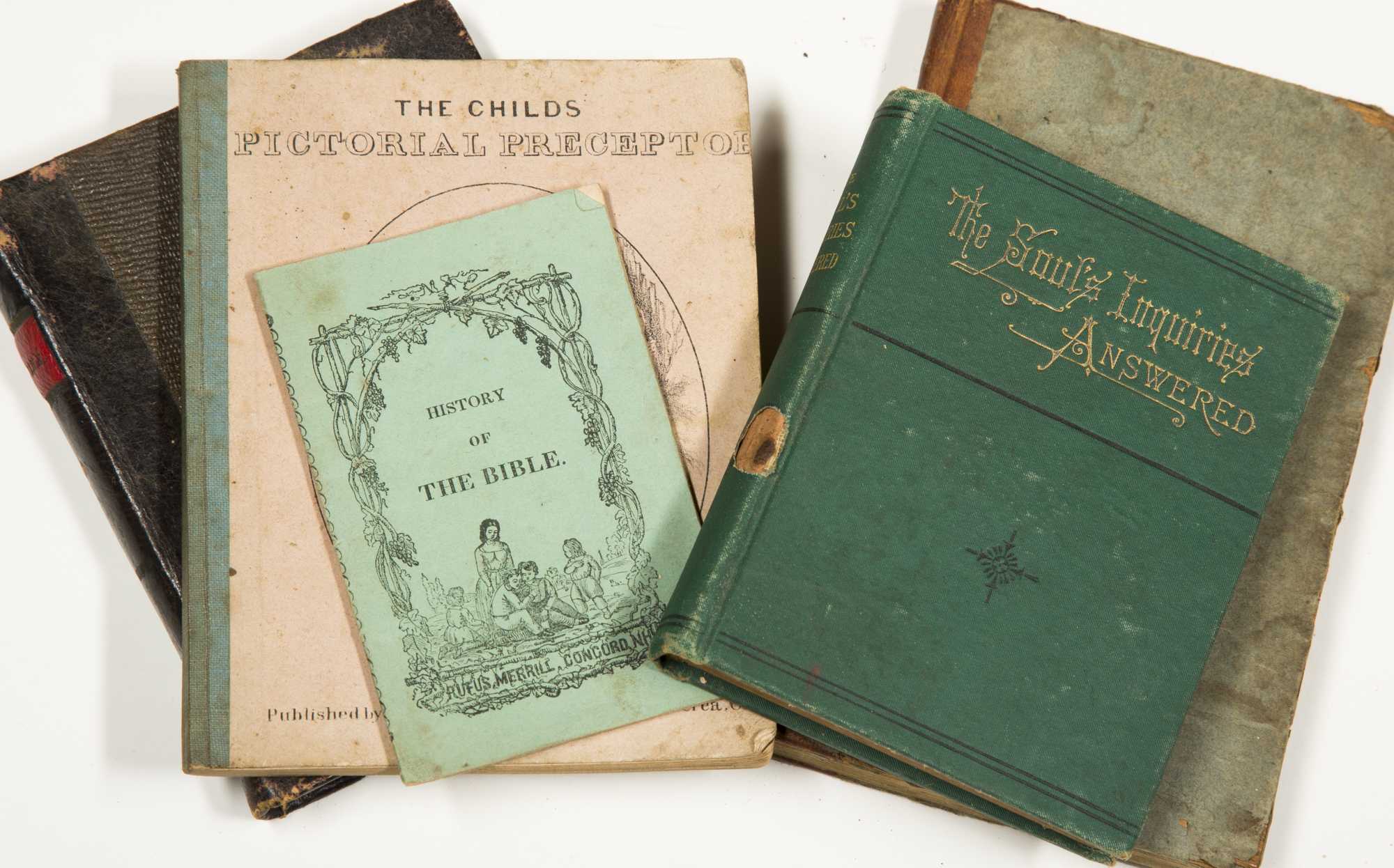 5 Small 19th Century Books --Noah Webster