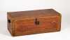 Vermont Fruit Decorated Red Grained Blanket Box