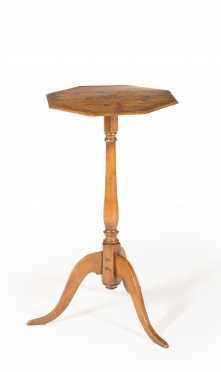 "Dunlap" Octagonal Top Snake Foot Candle Stand