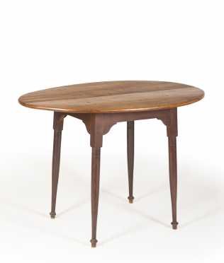 Maple Oval Top Splay Leg Tea Table