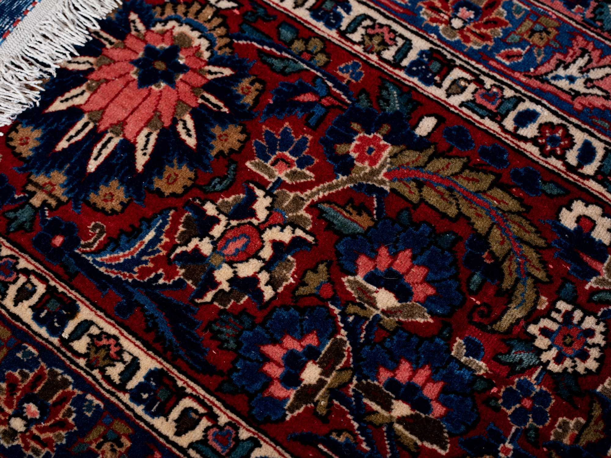 Antique Kashan Oriental Rug