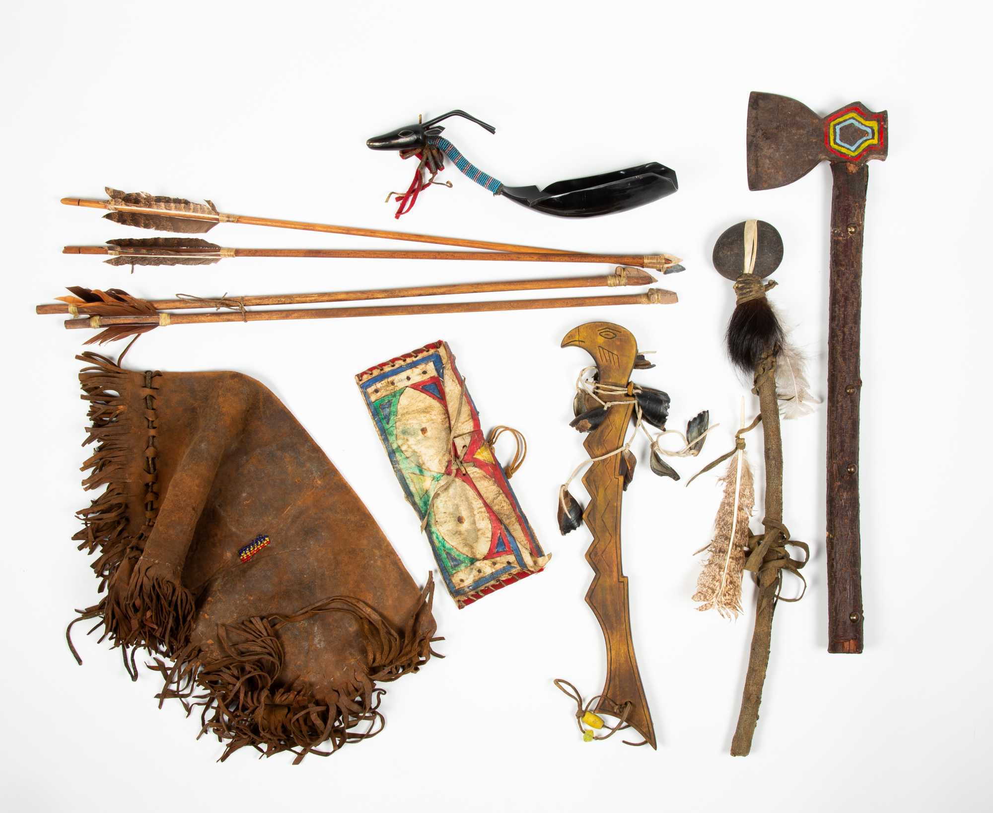 Lot Of Seven Native American Made Items
