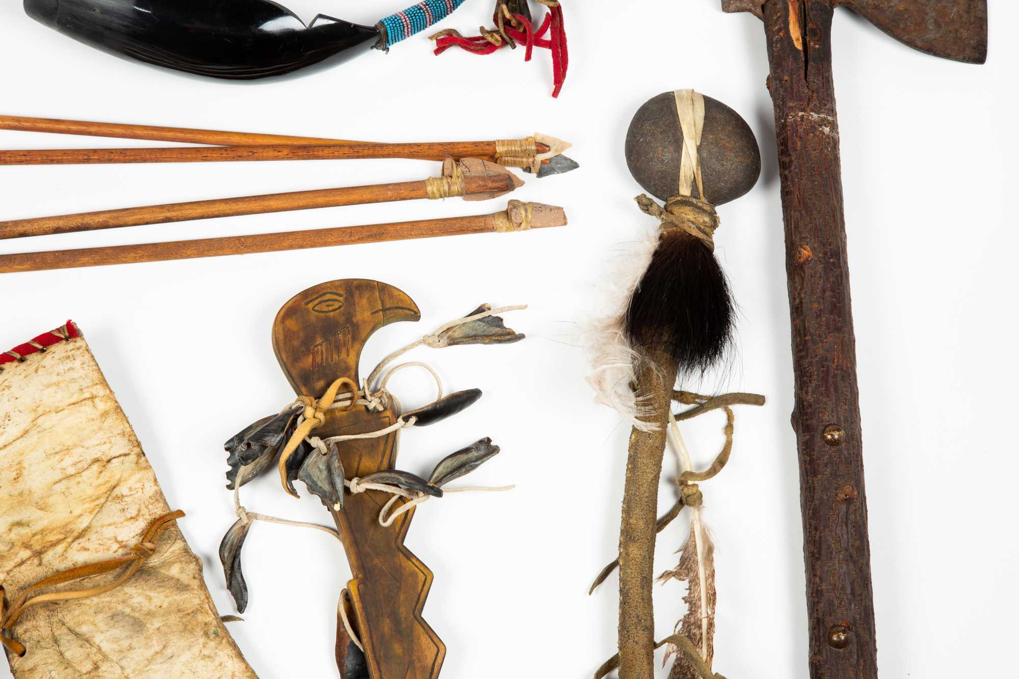 Lot Of Seven Native American Made Items