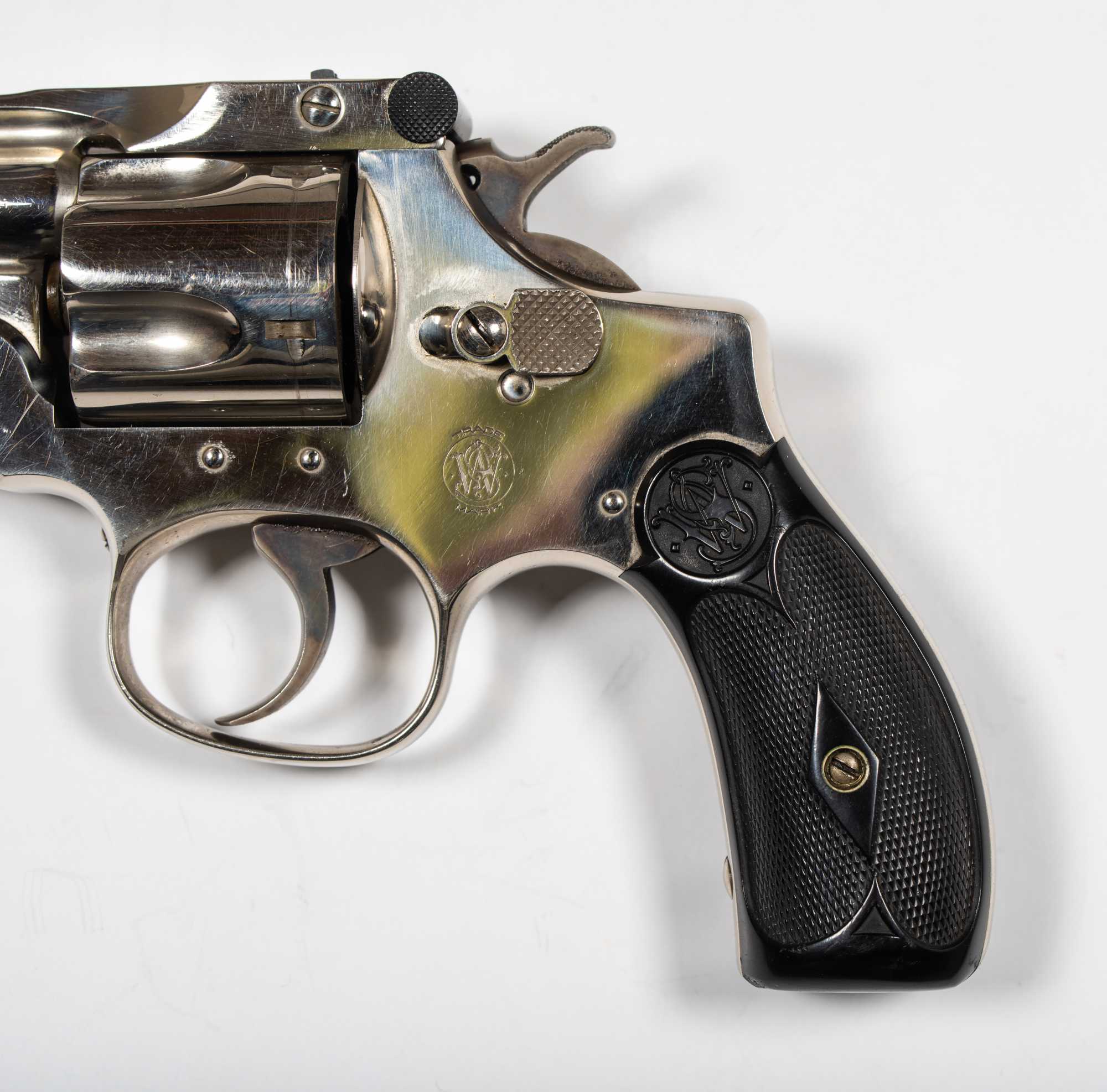 Smith Wesson 38 Caliber Double Action Perfected Model Revolver Hot Sex Picture